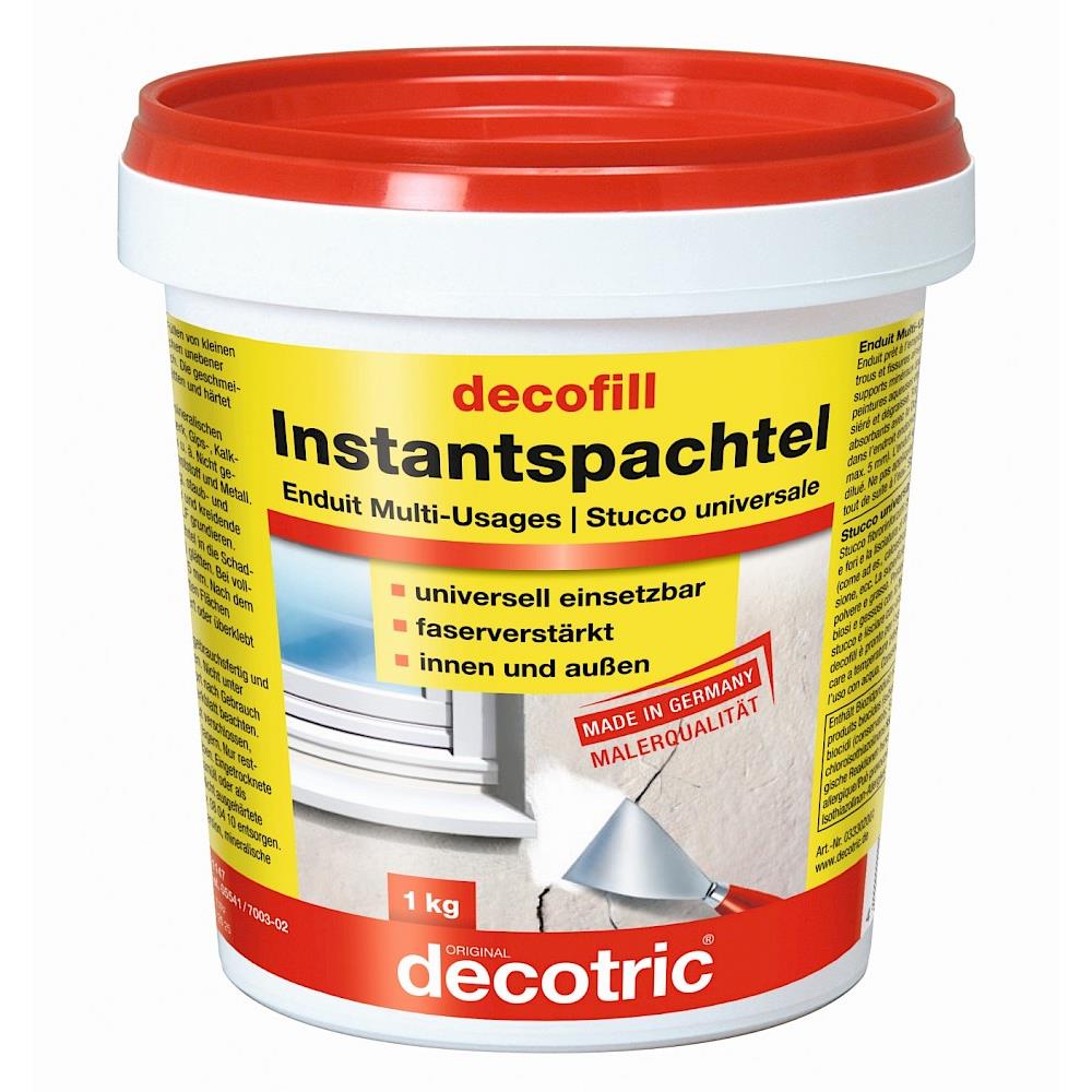 Pufas decotric decofill Instantspachtel, 1kg, für Innen und Außen