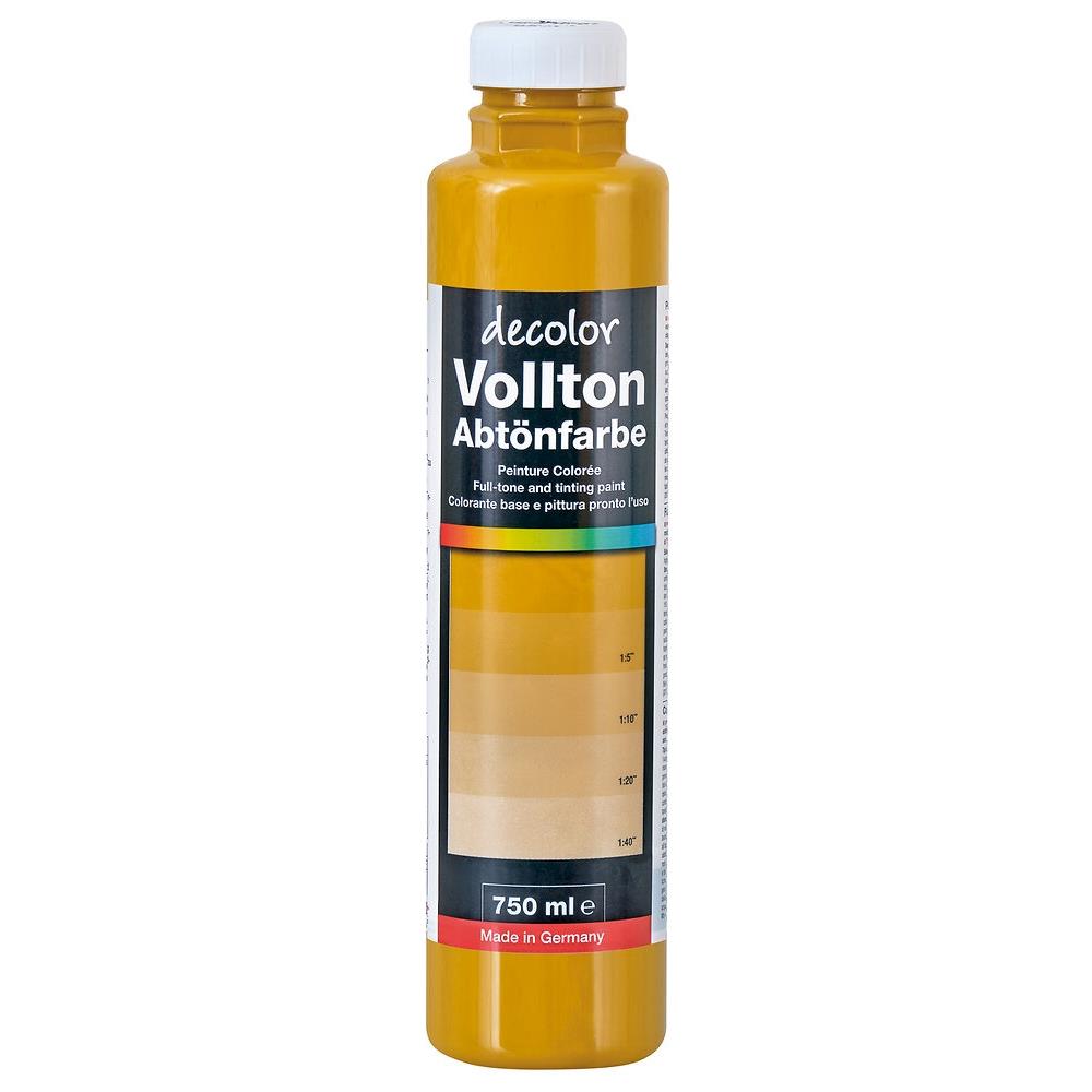 decolor Vollton- und Abtönfarbe, Ocker, 750 ml