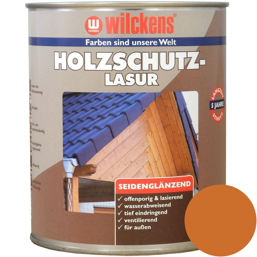 Wilckens Holzschutzlasur seidenglänzend, Teak, 750 ml
