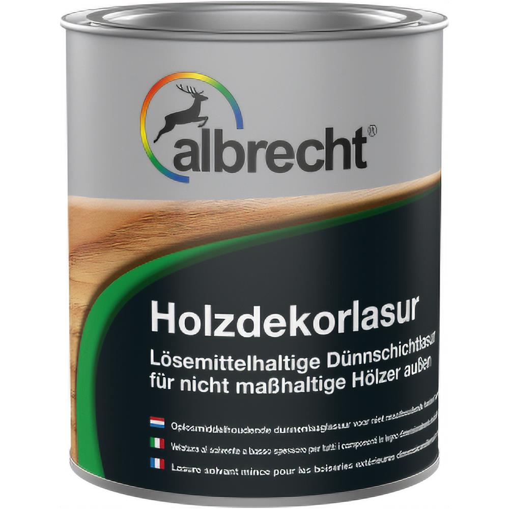 Albrecht Holzdekorlasur Teak 750 ml Holzlasur Lasur