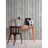 Livingwalls Vliestapete Mustertapete Holzoptik Shabby Chic Landhausstil