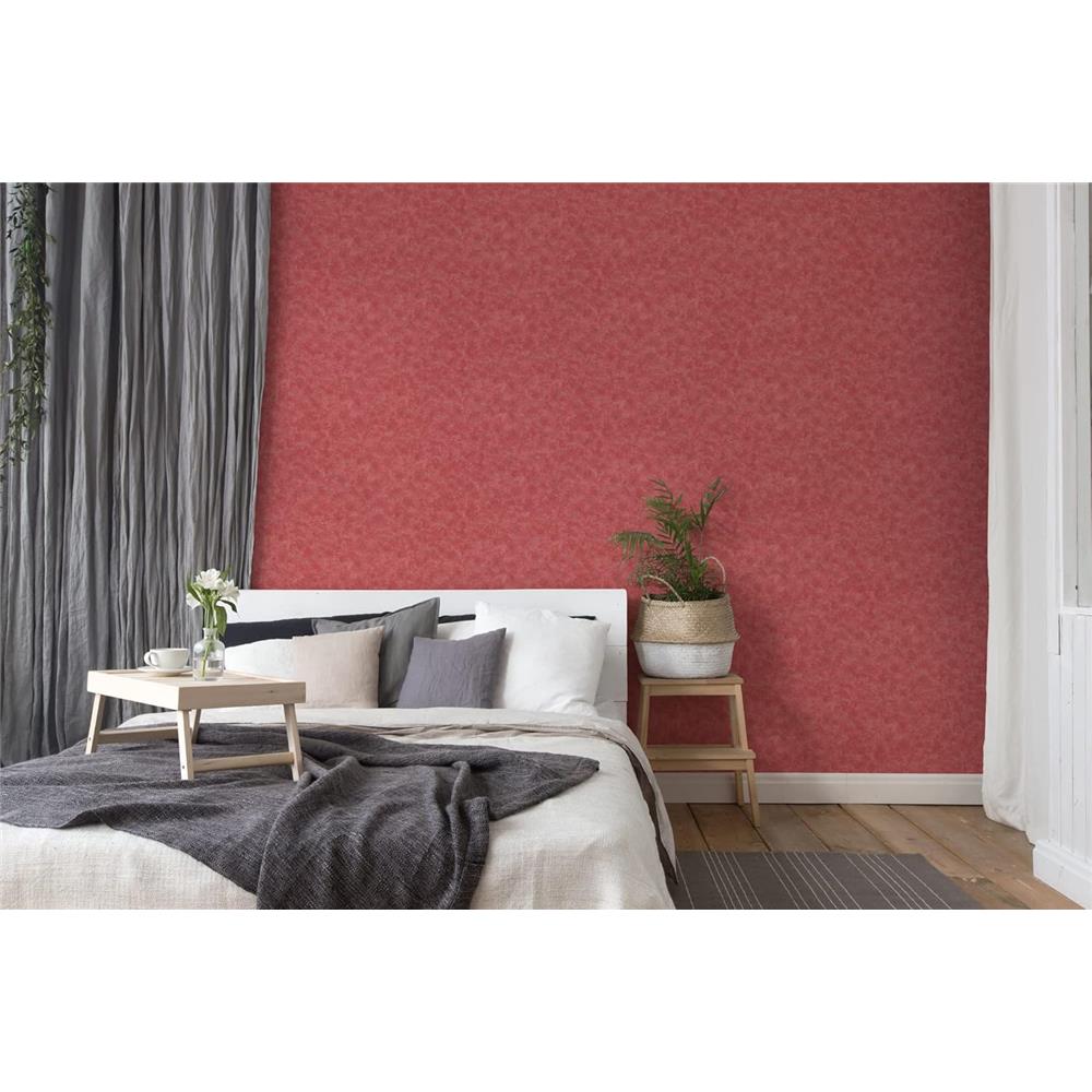 Architects Paper Luxeriöse Tapete metallic rot Unitapete Vliestapete