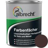 Albrecht Farbenfächer RAL 8017 Schokoladenbraun 750 ml Buntlack