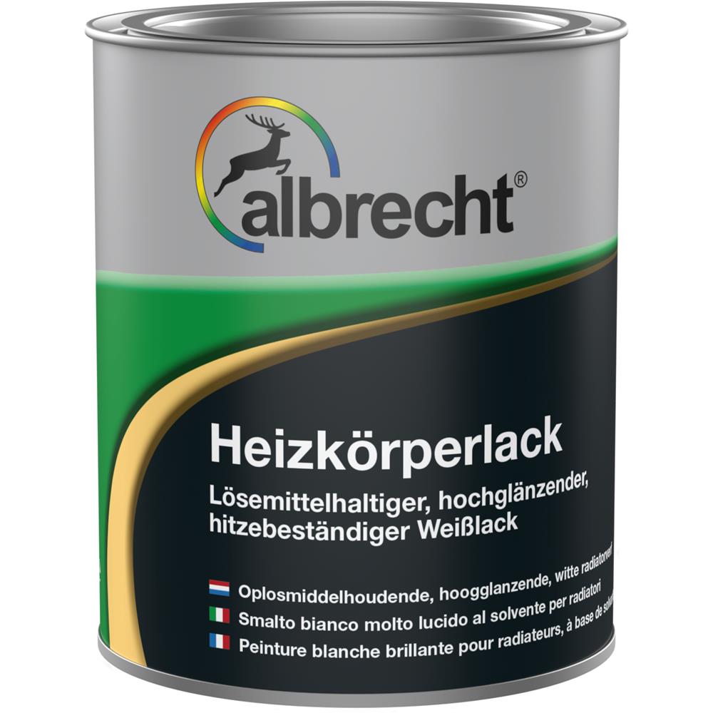 Albrecht Heizkörperlack Weiß 750 ml Oberflächenlack hochglänzend Weißlack