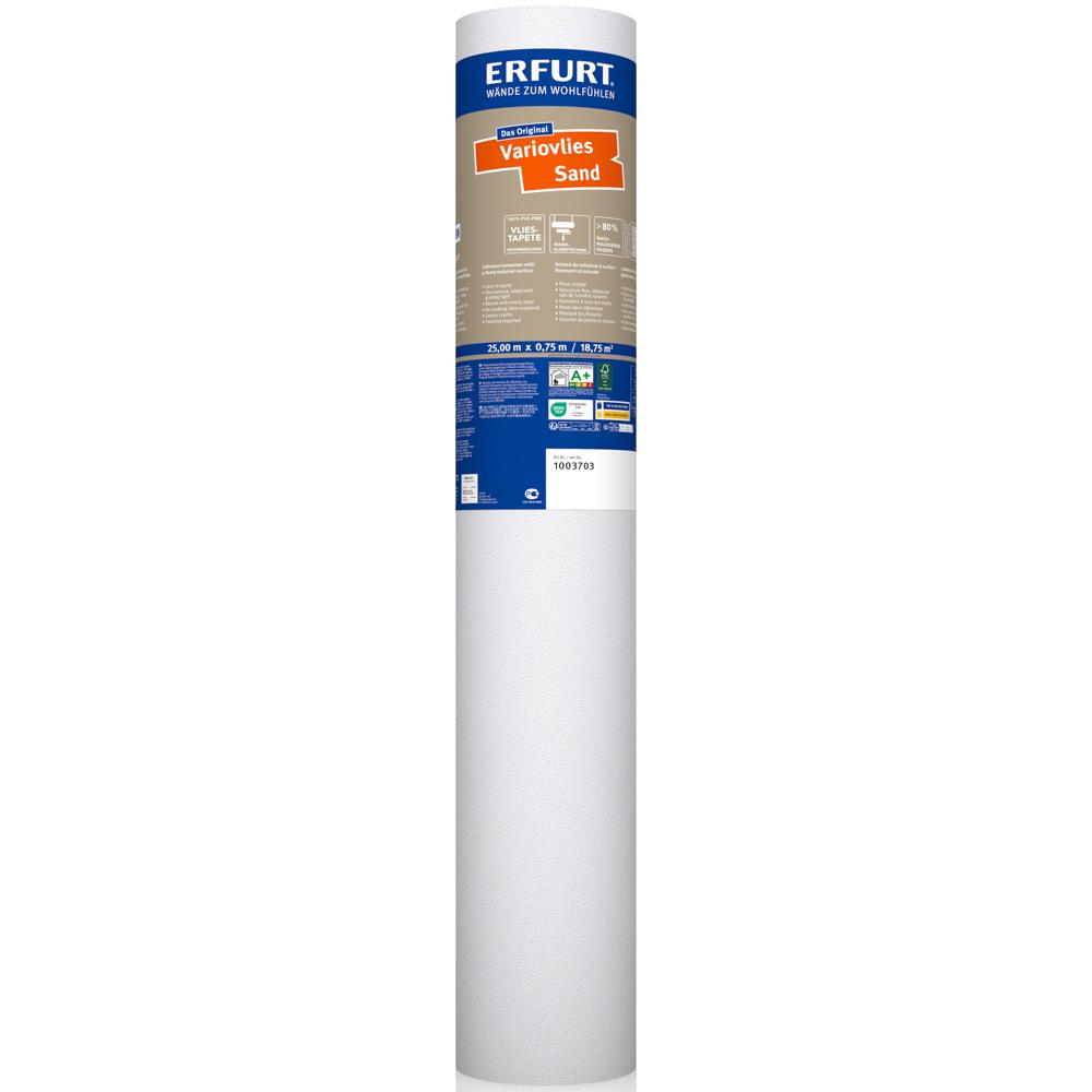 ERFURT Variovlies Sand Vliestapete 25 x 0,75 m - 1 Rolle