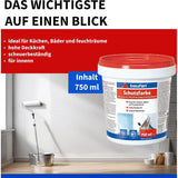 baufan Schutzfarbe 750 ml mit Langzeit-Schutzfilm für schimmelgefährdete Oberflächen innen