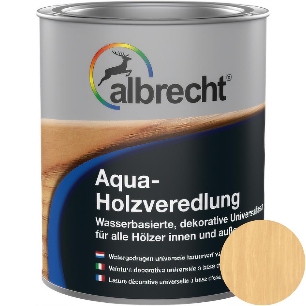Albrecht Aqua-Holzveredlung Farblos 750 ml Universallasur Holzlasur Schutzlasur