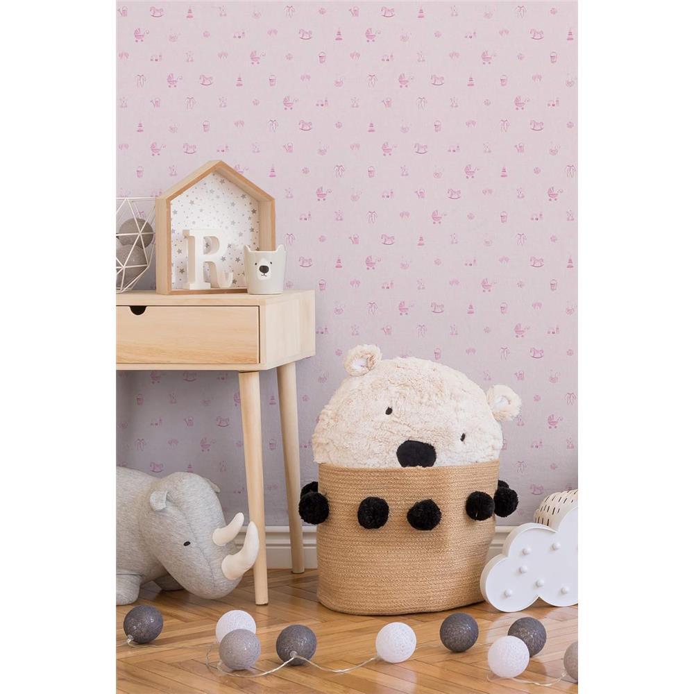 A.S. Création Little Stars Tapete Baby Rosa Vliestapete Mustertapete Kindertapete