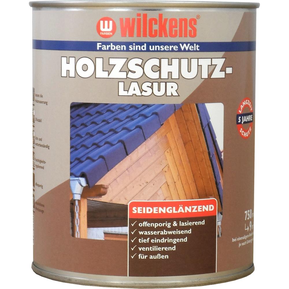 Wilckens Holzschutzlasur seidenglänzend, Nussbaum, 750 ml