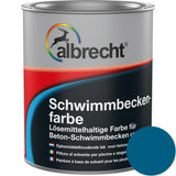 Albrecht Schwimmbeckenfarbe Capriblau 750 ml Unterwasserfarbe Unterwasseranstrich