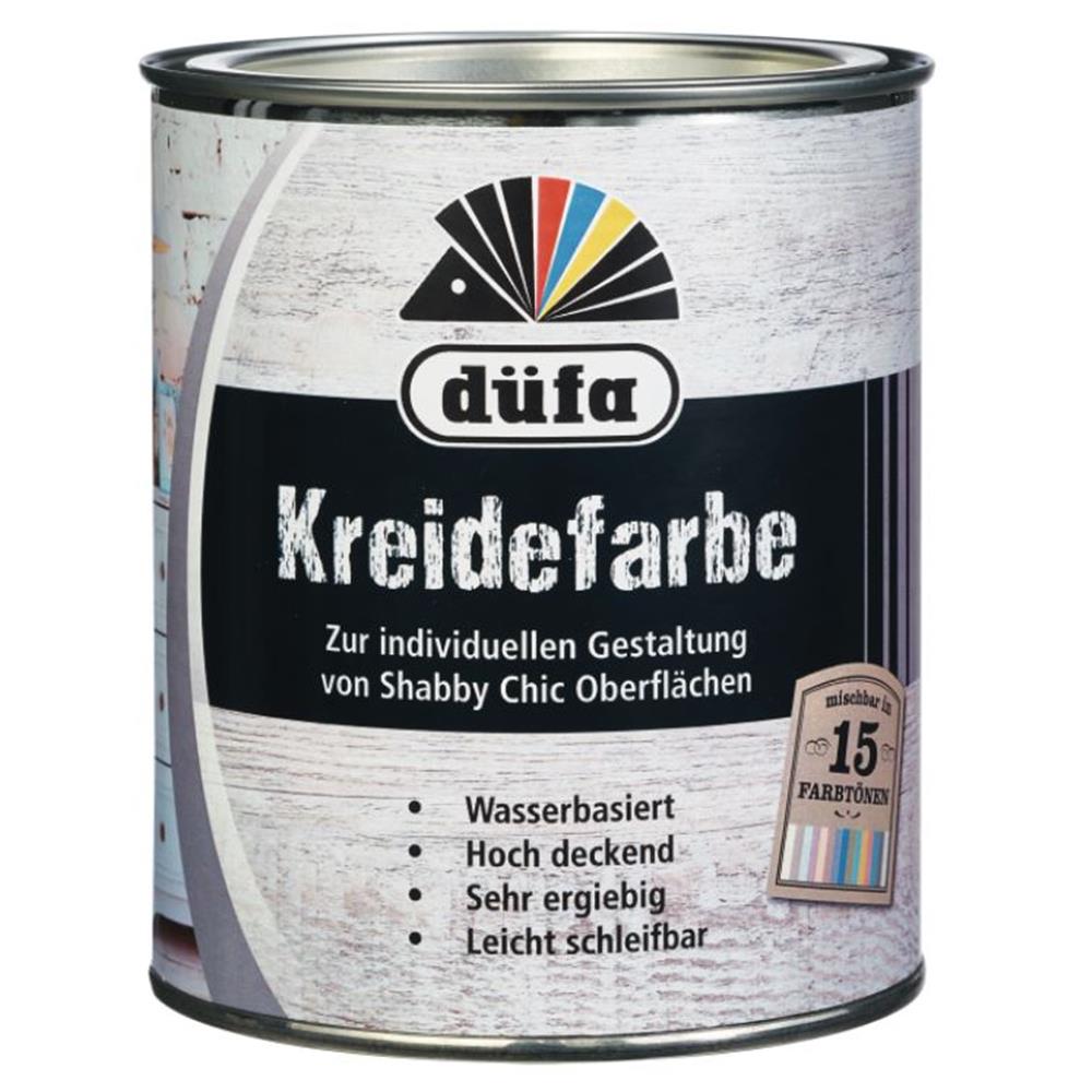 düfa Kreidefarbe weiß 750 ml Kreidelack Holzfarbe