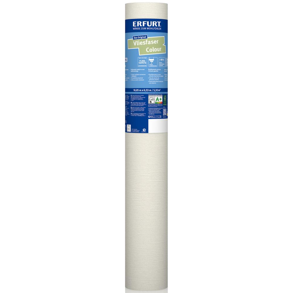 ERFURT Vliesfaser COLOUR 302-3 Beige Hell Vliestapete 10,05 x 0,53 m - 6 Rollen