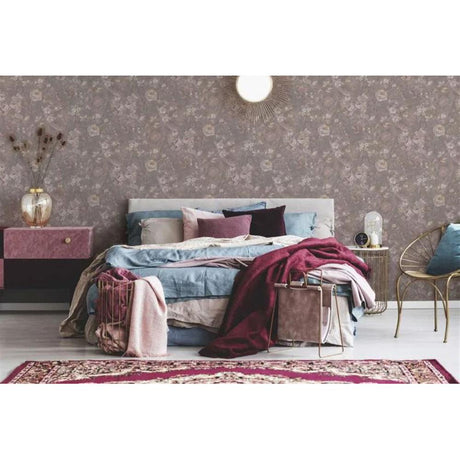 Tapete Rosen Mustertapete Vintage Zartrosa 10,05x1,06m Motivtapete Fototapete