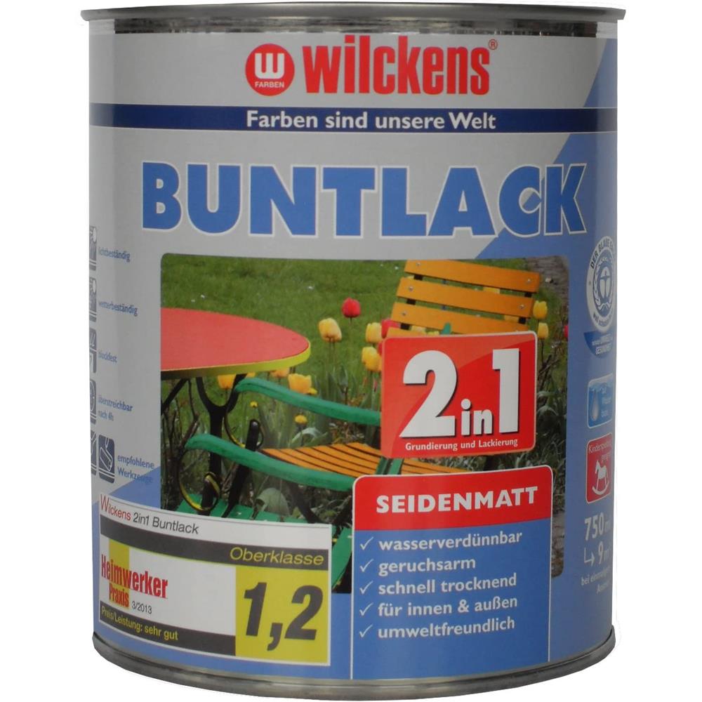 Wilckens Buntlack 2in1 seidenmatt RAL 1015 Hellelfenbein