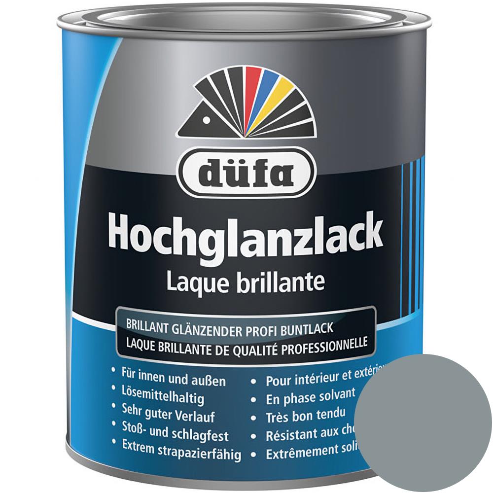 Düfa Hochglanzlack RAL 7001 Silbergrau 750 ml grau hochglänzend Lack