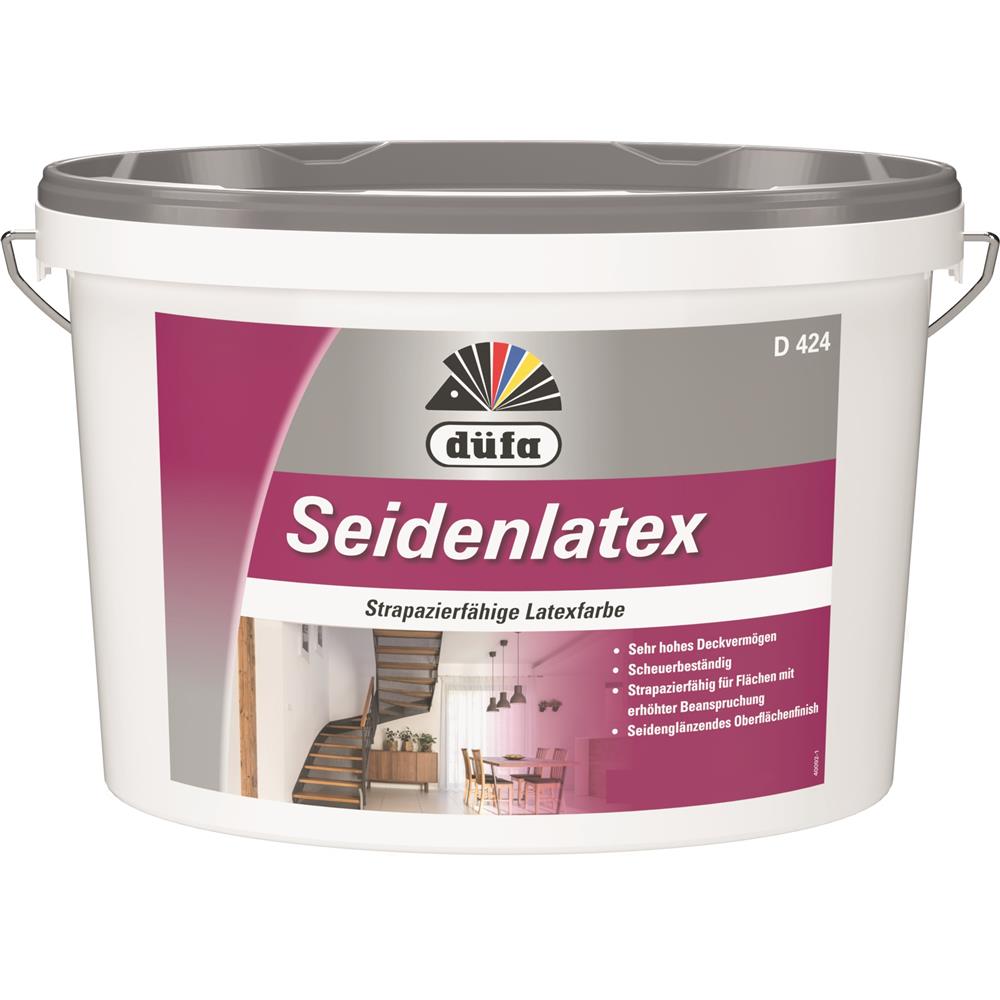 düfa Seidenlatex 2,5 L Wandfarbe Seidematt Farbe Weiß Latexfarbe