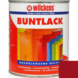 Wilckens Buntlack hochglänzend, Rubinrot (RAL 3003), 750 ml