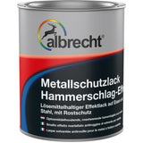 Albrecht Metalllack Hammerschlag-Effekt Aluminium Rostschutz Glänzend 750ml