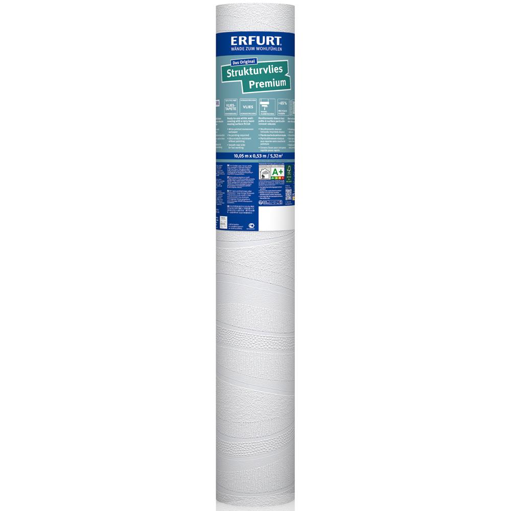 ERFURT STRUKTURVLIES PREMIUM 500 Vliestapete 10,05 x 0,53 m - 6 Rollen