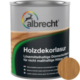 Albrecht Holzdekorlasur Eiche 750 ml Holzlasur Lasur