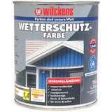 Wilckens Wetterschutzfarbe seidenglänzend, Silbergrau (RAL 7001), 2,5L