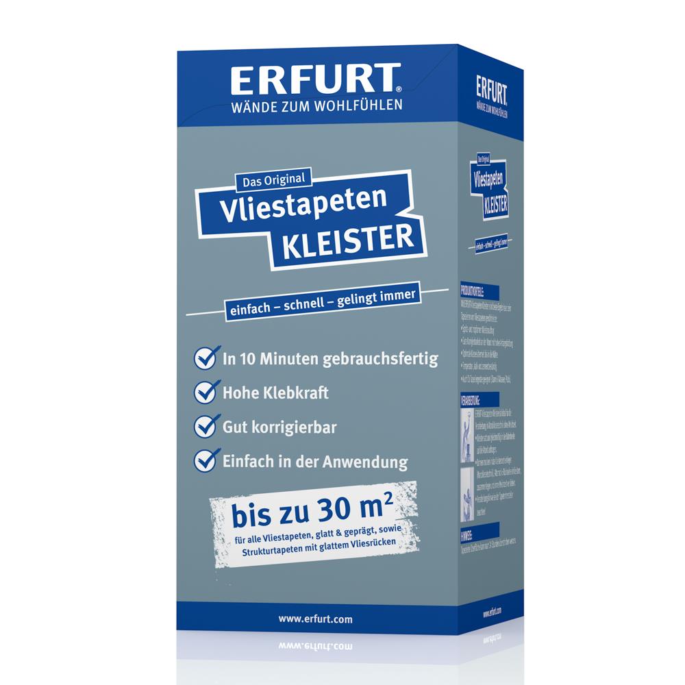 ERFURT Vliestapeten Kleister, 200 g, Tapetenkleister für bis zu 30 m² (ca. 3 Rollen)