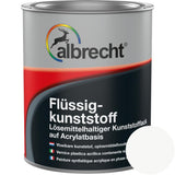 Albrecht Flüssigkunststoff Kunststoff Flüssig Bodenbeschichtung Weiß 750ml