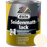Düfa 2in1 Seidenmattlack RAL 9001 Cremeweiß 750 ml beige matt Lack + Grundierung