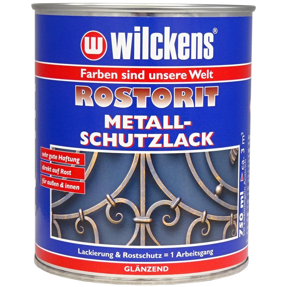 Wilckens Rostorit Metallschutzlack glänzend, Enzianblau (RAL 5010), 750 ml