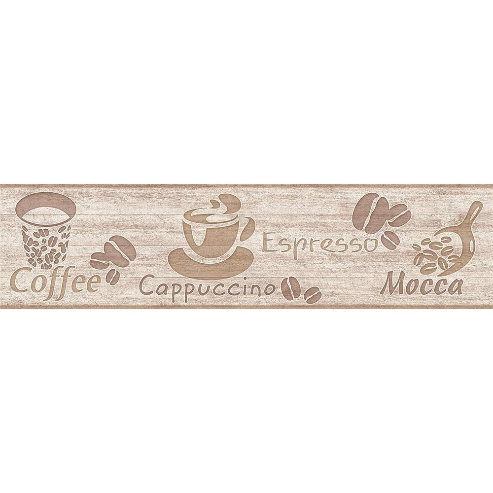 A.S. Création Only Borders Bordüre Cappuccino Beige/Braun selbstklebend