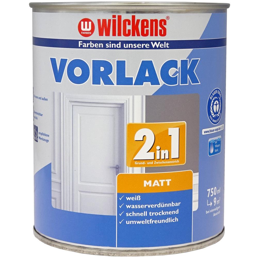 Wilckens Vorlack 2in1, Weiß matt, 750 ml