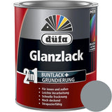 Düfa 2in1 Glanzlack RAL 7001 Silbergrau 750 ml grau Lack + Grundierung