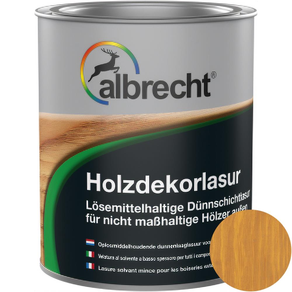Albrecht Holzdekorlasur kiefer 750 ml Holzlasur Lasur