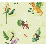 A.S. Création Esprit Papiertapete "Kids Jungle Party" Grün