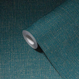 Livingwalls My Home My Spa Tapete Uni Ozeanblau Gold Einfarbig Vliestapete