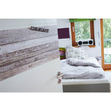 Livingwalls Klebefolie in Holzoptik beige braun Möbelfolie selbstklebende Tapete