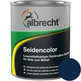 Albrecht Seidencolor Glanzlack Seidenglänzend Lack Buntlack Enzianblau 750 ml