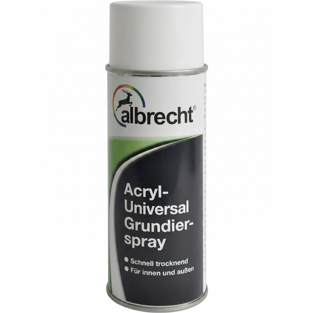 Albrecht Acryl Universal-Grundierspray 400 ml Weiß matt - Sperrgrundierung