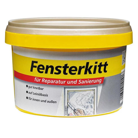 düfa Fensterkitt Plastikdose Beige 750 g Glaserkitt Türenkitt Leinöl Kitt