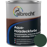 Albrecht Aqua-Holzdeckfarbe Moosgrün 750 ml Holzlack Lack Holzfarbe