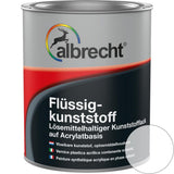 Albrecht Flüssigkunststoff Kunststoff Flüssig Bodenbeschichtung Farblos 750 ml