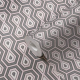 Architects Paper Mustertapete Jungle Chic Retrotapete rosa grau weiß matt