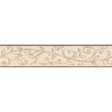 A.S. Création Bordüre Borte floral 5 m x 0,13 m Cappuccinofarben
