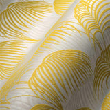 Architects Paper Tessuto 2 Textiltapete Palmenprint Tapete gelb metallic weiß