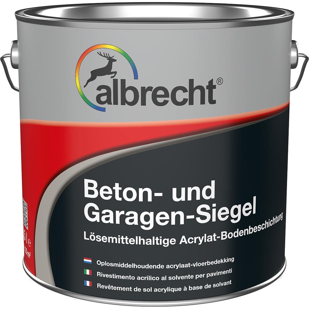 Albrecht Beton- und Garagen-Siegel RAL 7030 Steingrau 2,5 l Bodenbeschichtung Matt