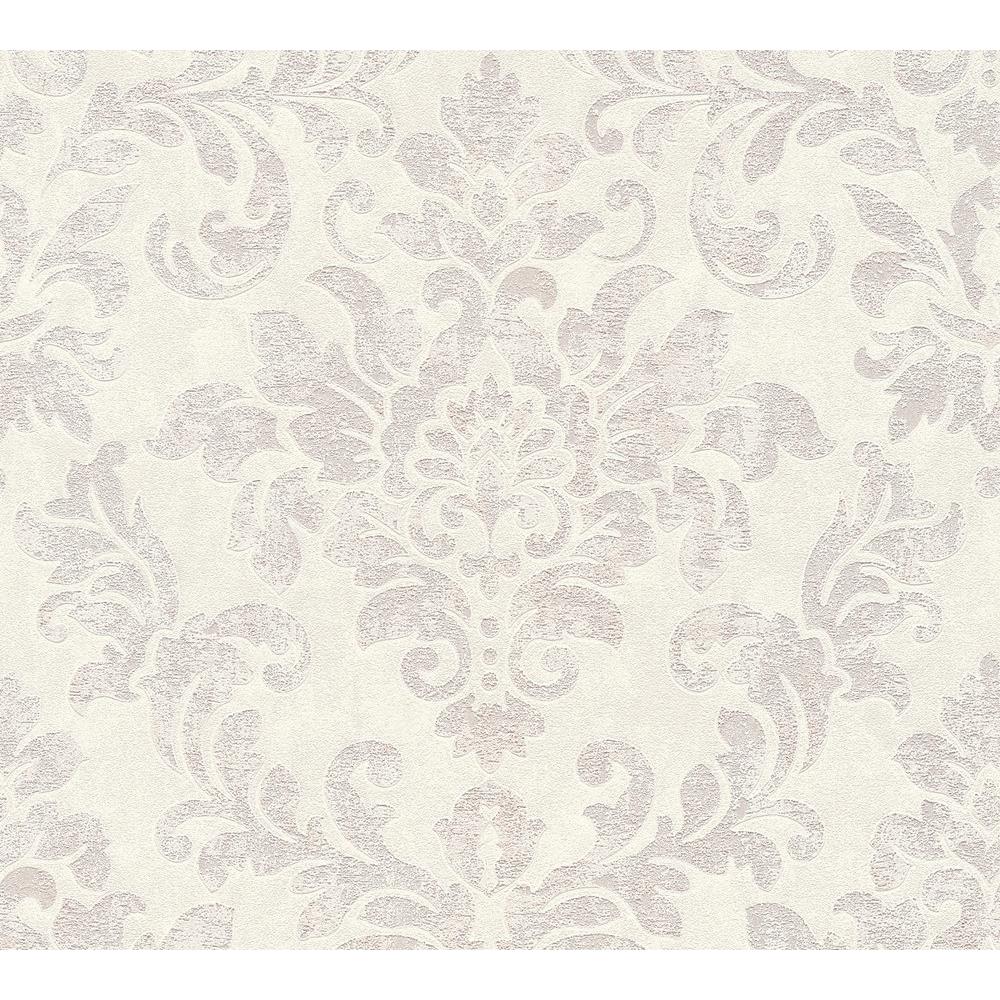 A.S. Création Vliestapete Tapete Used Glam Ornamente Grau Rosa