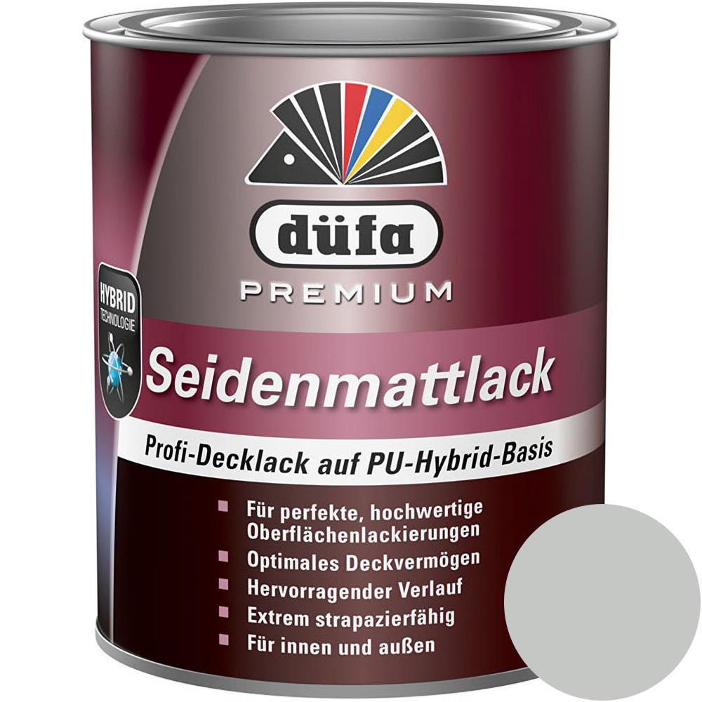 Düfa PREMIUM Seidenmattlack FROST 750 ml Hellgrau Lack matt
