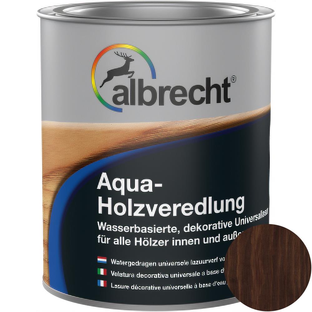 Albrecht Aqua-Holzveredlung palisander 750 ml Universallasur Holzlasur Schutzlasur