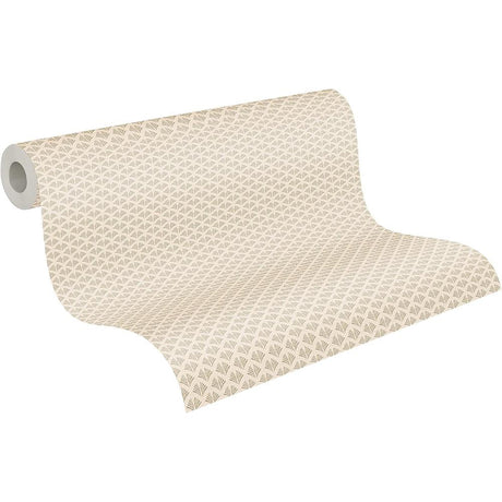 A.S. Création Vliestapete Mustertapete Trendwall matt Beige glänzend Gold
