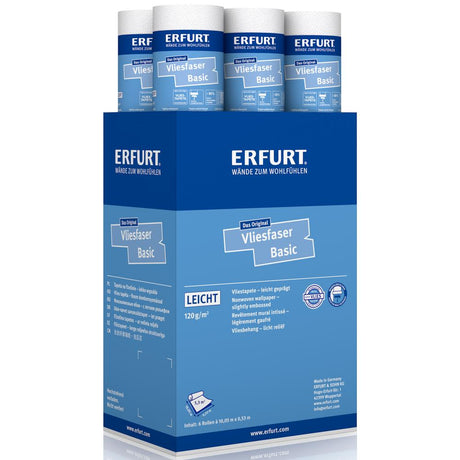 ERFURT VLIESFASER BASIC 106 Vliestapete 10,05 x 0,53 m - 6 Rollen